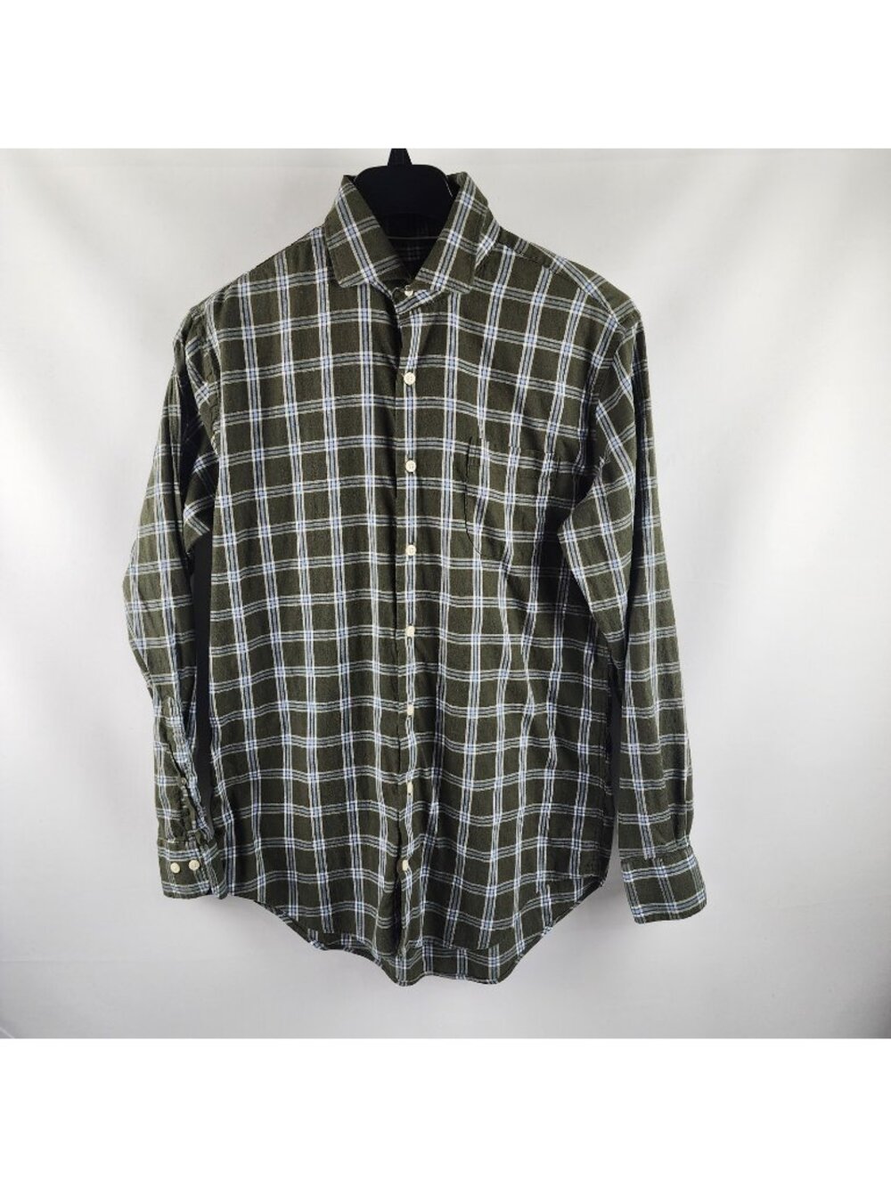 Peter Millar Crown Shirt Men Medium Multi Plaid Vernon Flannelite Cotton-Stretch